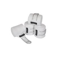 Bandes de polo poney avec logo brodé Diamond par 4 Equestro Blanc Bandes de polo poney avec logo brodé Diamond par 4 Equestro Blanc