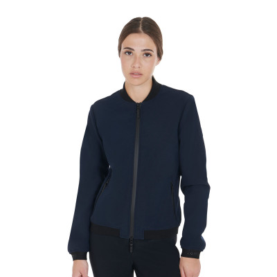 Blouson femme en tissu technique Equestro Noir