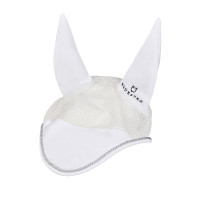 Bonnet anti-mouches en coton et tissu perforé Diamond Equestro Noir
