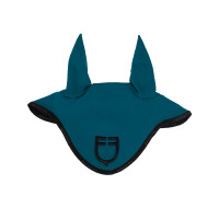 Bonnet anti-mouches en tissu technique avec logo GP Equestro Pétrol / noir Bleu Bonnet anti-mouches en tissu technique avec logo GP Equestro Pétrol / noir Bleu