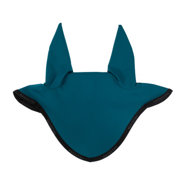 Bonnet anti-mouches en tissu technique GP Equestro Pétrol / noir Bleu