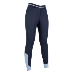 Pantalon Bloomsbury fond intégral en silicone HKM Bleu foncé Pantalon Bloomsbury fond intégral en silicone HKM Bleu foncé