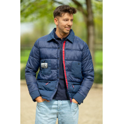 Gewatteerde jas HKM Derby Unisex Donkerblauw Gewatteerde jas HKM Derby Unisex Donkerblauw