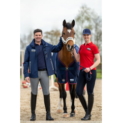 Blouson Softshell HKM homme Derby Bleu foncé