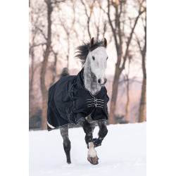 Couverture highneck Innsbruck 200g HKM Noir Couverture highneck Innsbruck 200g HKM Noir