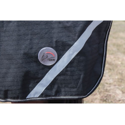 Couverture highneck Innsbruck 400g HKM Noir Couverture highneck Innsbruck 400g HKM Noir