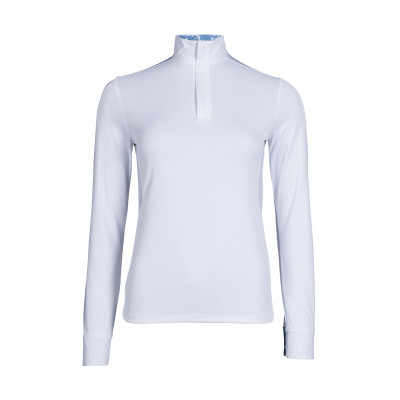 T-shirt fonctionnel Hunter manches longues HKM Blanc