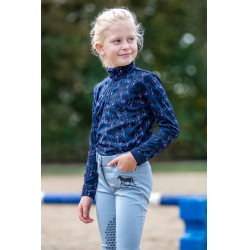 T-shirt technique HKM Bria manches longues Bleu foncé