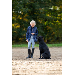 Broek Bria met siliconen kniestukken HKM Blauwgrijs