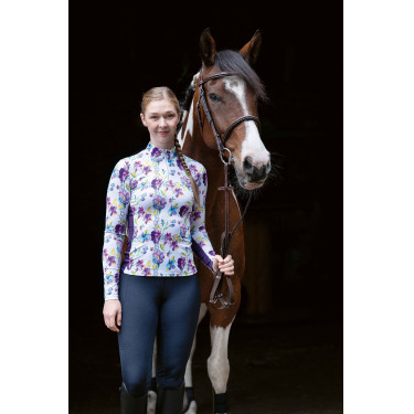 T-shirt fonctionnel Lilac Flower HKM T-shirt fonctionnel Lilac Flower HKM