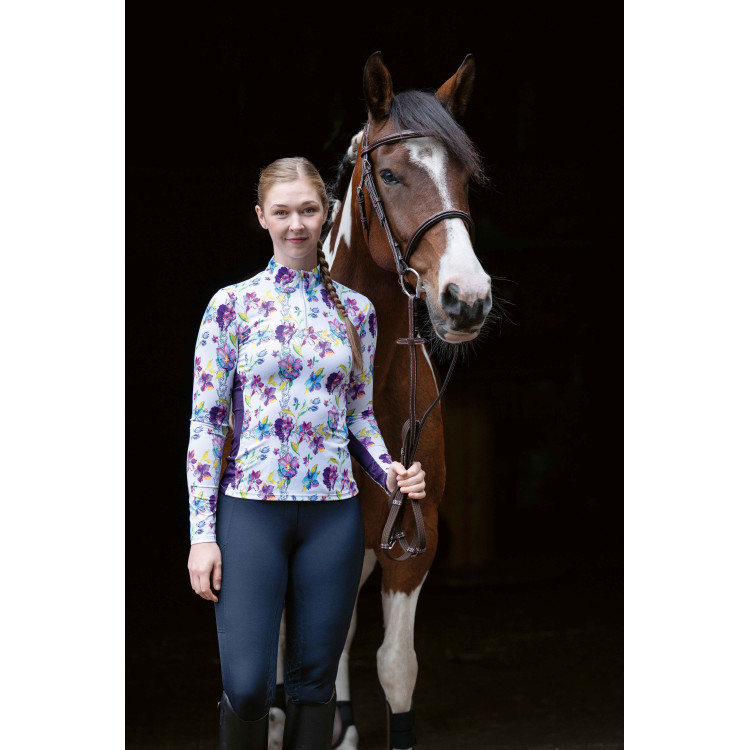 T-shirt fonctionnel Lilac Flower HKM T-shirt fonctionnel Lilac Flower HKM
