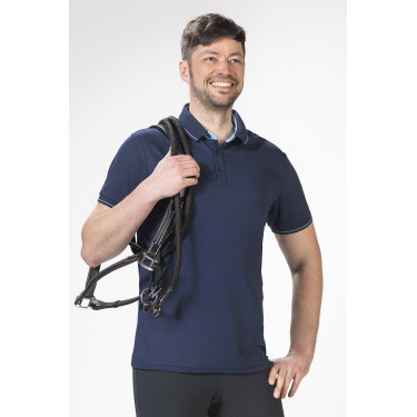 Polo voor heren Classico HKM Donkerblauw