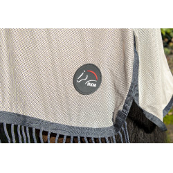 Couverture anti-mouches Fringes Stylec.amovible HKM Argenté / gris Couverture anti-mouches Fringes Stylec.amovible HKM Argenté / gris