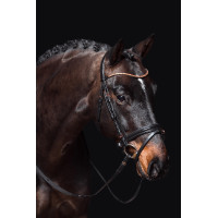 Hoofdstel Rosegold Glamour Style HKM Zwart / roségoud Hoofdstel Rosegold Glamour Style HKM Zwart / roségoud