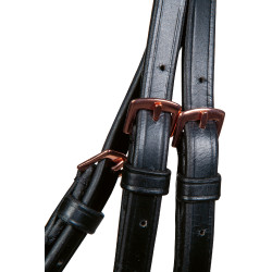 Hoofdstel Rosegold Glamour Style HKM Zwart / roségoud