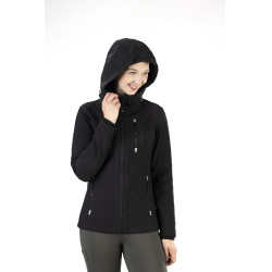 Veste softshell Sport HKM Femme et Enfant Noir