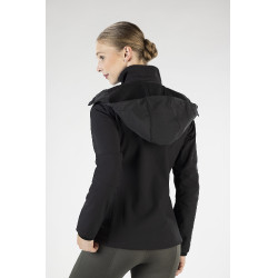 Veste softshell Sport HKM Femme et Enfant Noir