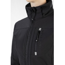 Veste softshell Sport HKM Femme et Enfant Noir