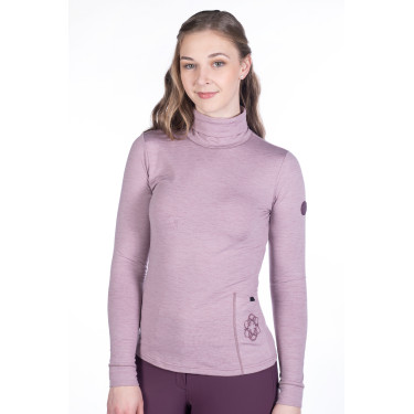 T-shirt lange mouwen coltrui Arctic Bay HKM Mauve Violet