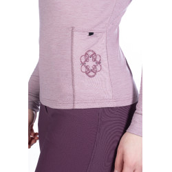 T-shirt lange mouwen coltrui Arctic Bay HKM Mauve Violet