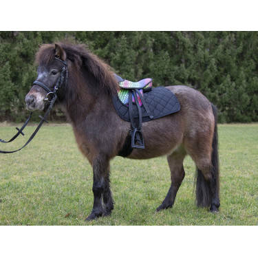 Zadel voor Shetland set Kleurrijk HKM Zadel voor Shetland set Kleurrijk HKM