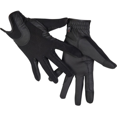 Gants Grip Mesh HKM Noir