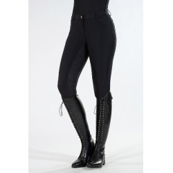 Broek Rosegold Glamour Style volledig zitvlak in siliconen. HKM Zwart / roségoud Broek Rosegold Glamour Style volledig zitvlak in siliconen. HKM Zwart / roségoud