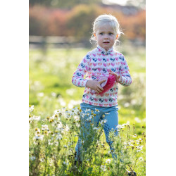 Functioneel T-shirt Hearts Kids HKM Wit / felroze Motieven