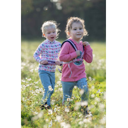 T-shirt fonctionnel Hearts Kids HKM Blanc / rose vif Motifs