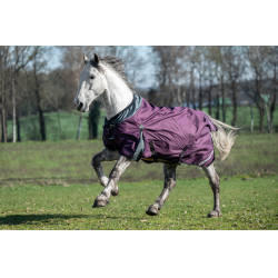 Liberty outdoor deken 1200D glad gevoerd HKM Wijnrood / grijs Violet Liberty outdoor deken 1200D glad gevoerd HKM Wijnrood / grijs Violet