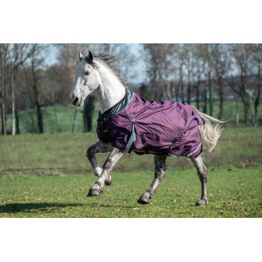 Liberty outdoor deken 1200D glad gevoerd HKM Wijnrood / grijs Violet Liberty outdoor deken 1200D glad gevoerd HKM Wijnrood / grijs Violet