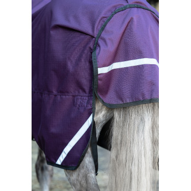 Couverture d'extérieur Liberty 1200D doub. lisse HKM Lie de vin / gris Violet Couverture d'extérieur Liberty 1200D doub. lisse HKM Lie de vin / gris Violet