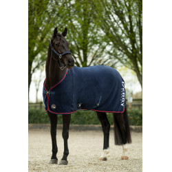 Couverture HKM Derby Bleu foncé Couverture HKM Derby Bleu foncé