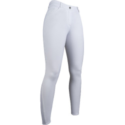 Pantalon Sunshine Competition fond intégral silicone HKM Blanc Pantalon Sunshine Competition fond intégral silicone HKM Blanc