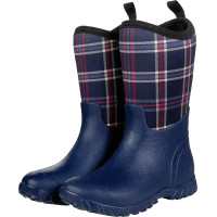 Bottes softoprène Thermo HKM Bleu marine / bleu marine carreaux