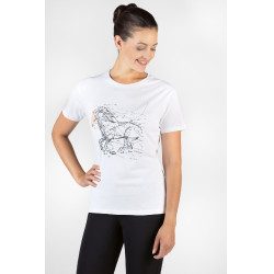 T-shirt HKM Geometrical Horse Blanc T-shirt HKM Geometrical Horse Blanc