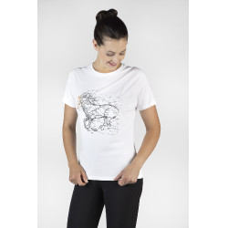 T-shirt HKM Geometrical Horse Blanc T-shirt HKM Geometrical Horse Blanc