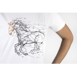 T-shirt HKM Geometrical Horse Blanc T-shirt HKM Geometrical Horse Blanc