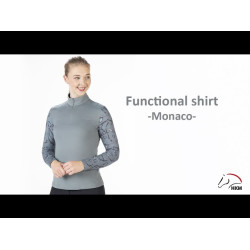 T-shirt  fonctionnel Monaco Style HKM Sauge Violet T-shirt  fonctionnel Monaco Style HKM Sauge Violet