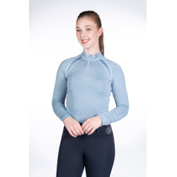 T-shirt technique HKM Bloomsbury manches longues Bleu gris T-shirt technique HKM Bloomsbury manches longues Bleu gris