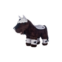 Wedstrijdset Cuddle Pony HKM Wit / donkerblauw