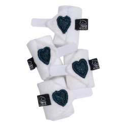 Set de compétition Cuddle Pony HKM Blanc / bleu foncé Set de compétition Cuddle Pony HKM Blanc / bleu foncé