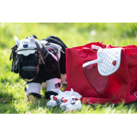 Set de compétition Cuddle Pony HKM Blanc / rouge Set de compétition Cuddle Pony HKM Blanc / rouge