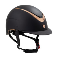 Unisex helm met glanzend frame Galaxy Equestro Zwart / glanzend roségoud Unisex helm met glanzend frame Galaxy Equestro Zwart / glanzend roségoud