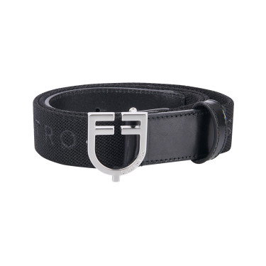 Ceinture en cuir avec élastique et lettrage Equestro Ceinture en cuir avec élastique et lettrage Equestro