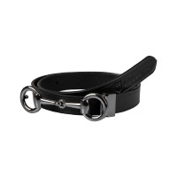 Damesriem met bitgesp Equestro Zwart / zwart