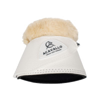Cloches en cuir écologique avec mouton synthétique et fermeture velcro Acavallo Blanc Cloches en cuir écologique avec mouton synthétique et fermeture velcro Acavallo Blanc