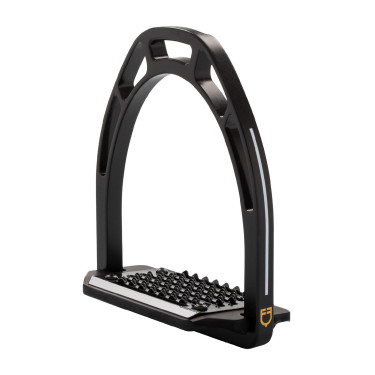 Aluminium stijgbeugels met schuine vloer Pro HPS Equestro Zwart Aluminium stijgbeugels met schuine vloer Pro HPS Equestro Zwart