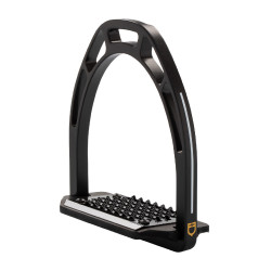 Étriers en aluminium avec plancher incliné Pro HPS Equestro Noir