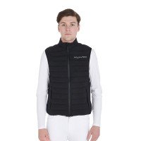 Herenbodywarmer van winddicht technisch materiaal Equestro Zwart Herenbodywarmer van winddicht technisch materiaal Equestro Zwart